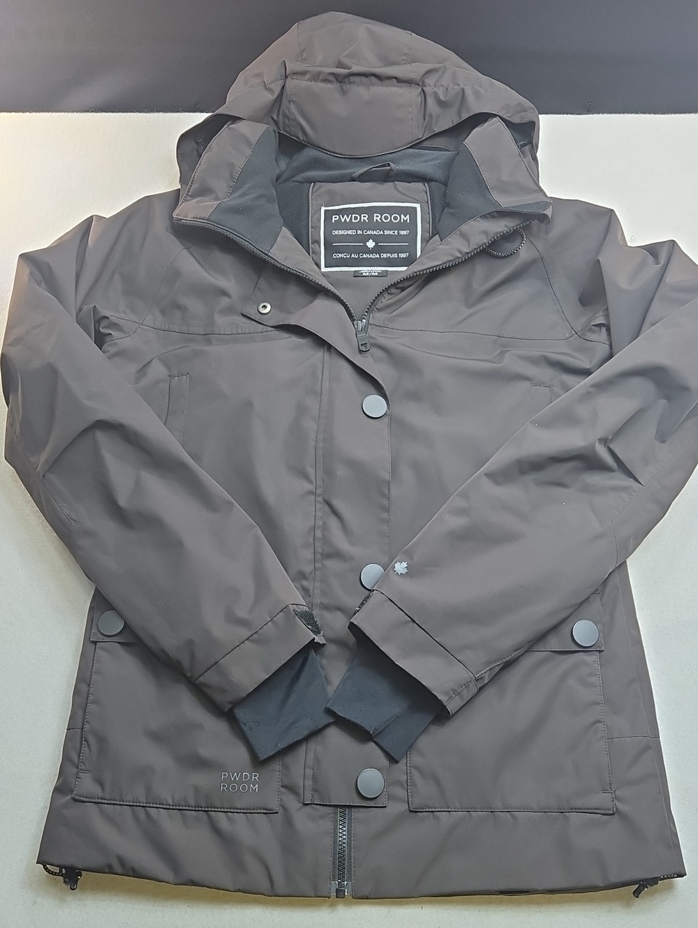 Core Powder Room Woman's Dark Gray Snowboarding Jacket